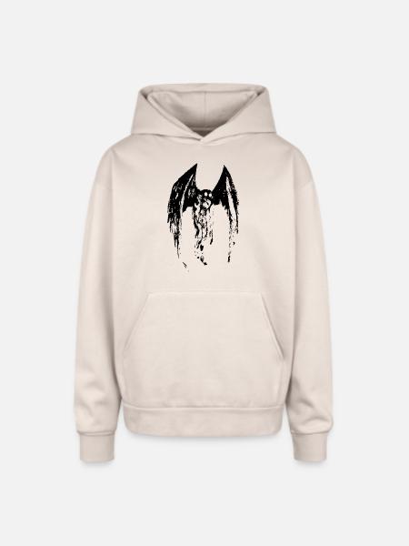 The Mothman - Oversized Hooded Sweatshirt - Sand