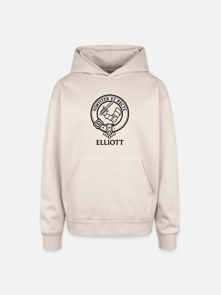 Knight Dagger Crest - Oversized Hooded Sweatshirt - Sand