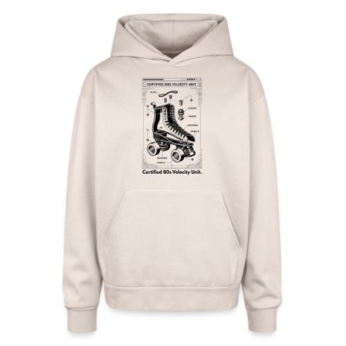 Retro Roller Skate T-Shirt - Oversized Hooded Sweatshirt