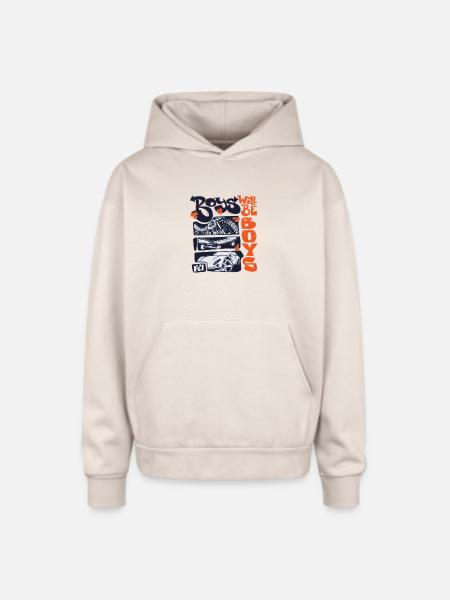 Roys Wheels & Sneakers - Oversized Hooded Sweatshirt - Sand