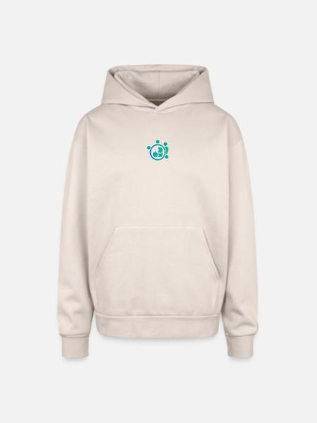Global Team Connection - Oversized Hooded Sweatshirt - Sand