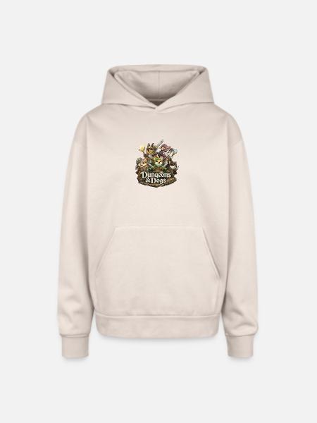 Dungeons & Dogs - Oversized Hooded Sweatshirt - Sand