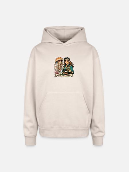 Ocean Conservator Explorer - Oversized Hooded Sweatshirt - Sand