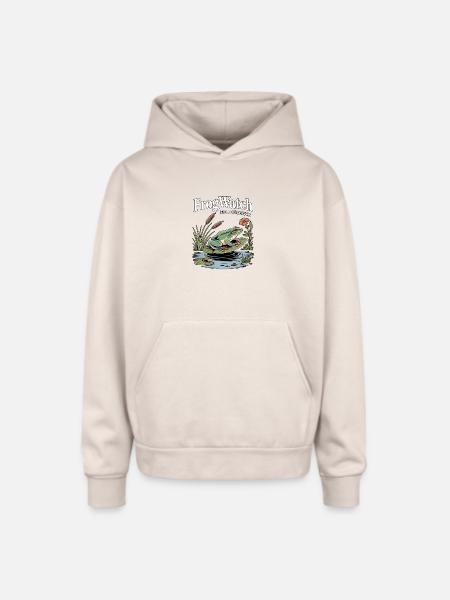 FrogWatch Field Observer Wetland - Oversized Hooded Sweatshirt - Sand