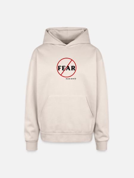 Do Not Fear - Oversized Hooded Sweatshirt - Sand