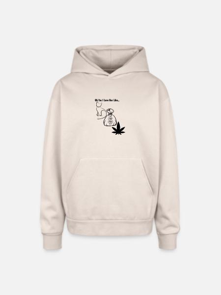 PMW - Oversized Hooded Sweatshirt - Sand