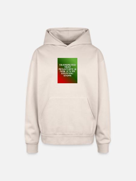Transmuted Negativity Stepping Stone - Oversized Hooded Sweatshirt - Sand