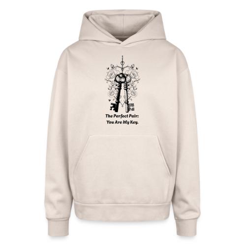 Valentine love keys - Oversized Hooded Sweatshirt