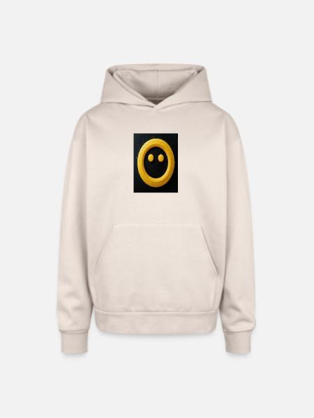 Unique art - Oversized Hooded Sweatshirt - Sand