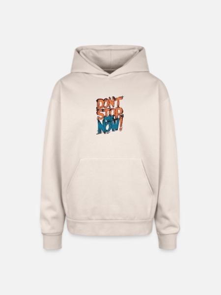 Limitless Energy Burst - Oversized Hooded Sweatshirt - Sand