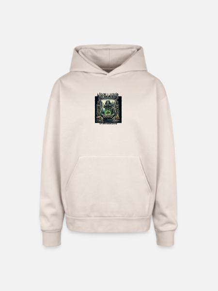 Broken World Ballads - Oversized Hooded Sweatshirt - Sand