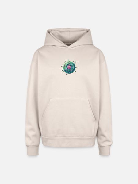 Cells - Oversized Hooded Sweatshirt - Sand