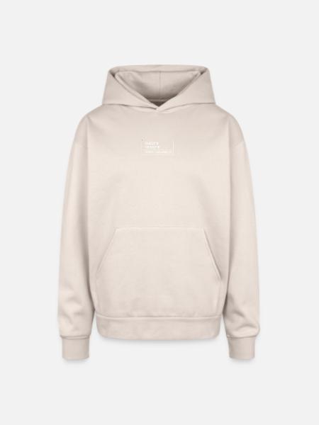 Tplant Coordinates - Oversized Hooded Sweatshirt - Sand