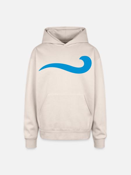 water - Oversized Hooded Sweatshirt - Sand