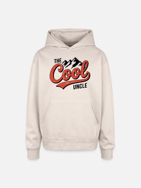 The cool uncle - Oversized Hooded Sweatshirt - Sand