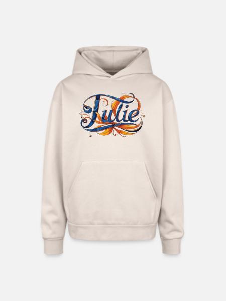 Julie - Oversized Hooded Sweatshirt - Sand