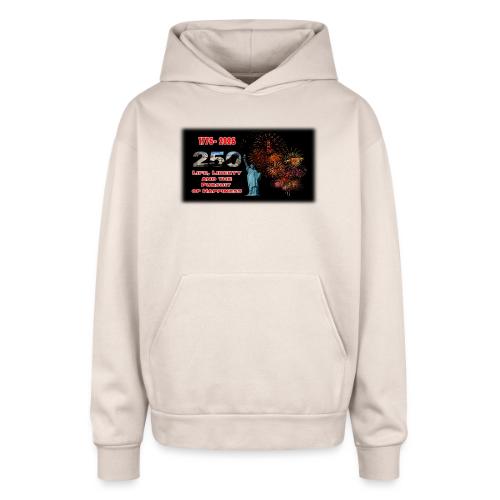 1776 - 2026 - 250 Years USA | Fireworks - Oversized Hooded Sweatshirt