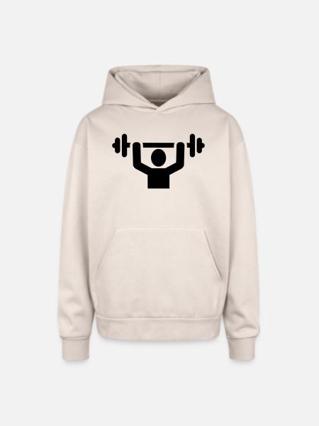 Weightlifting - Oversized Hooded Sweatshirt - Sand
