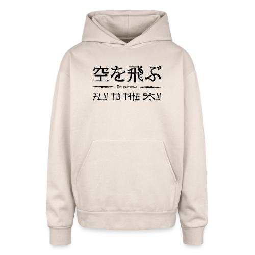 FLY TO THE SKY - Oversized Hooded Sweatshirt