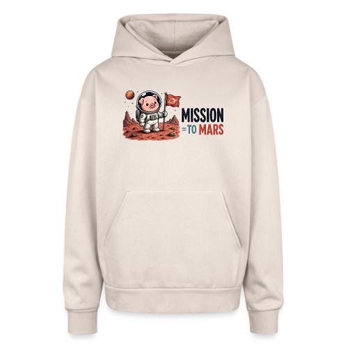 Mission To Mars Space Pig - Oversized Hooded Sweatshirt
