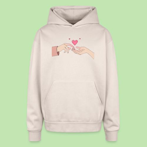Valentine’s Touch - Oversized Hooded Sweatshirt