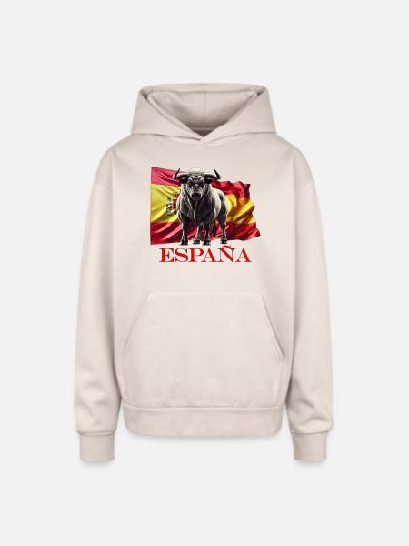 ESPAÑA - Oversized Hooded Sweatshirt - Sand