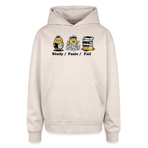 Funny Student Study Panic Fail Back To School - Oversized Hooded Sweatshirt