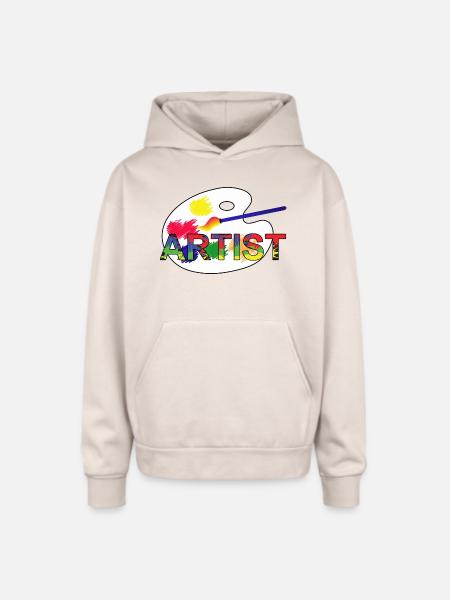 Artist - Oversized Hooded Sweatshirt - Sand