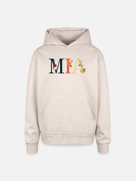 Mia - Oversized Hooded Sweatshirt - Sand