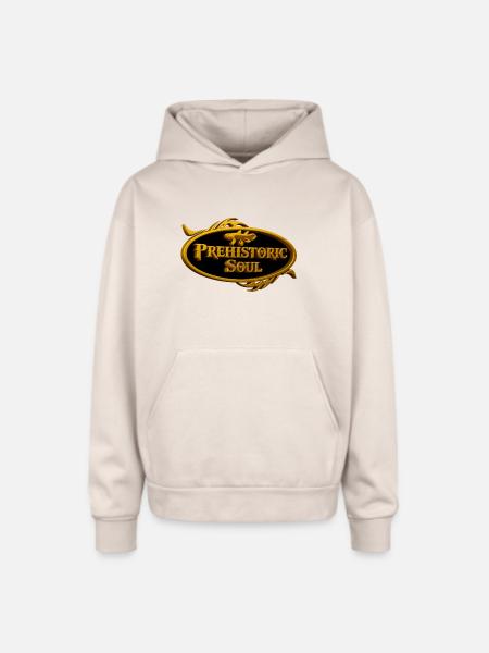 Prehistoric Soul - Oversized Hooded Sweatshirt - Sand