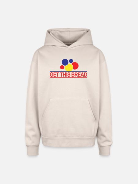 Get This Bread - Oversized Hooded Sweatshirt - Sand