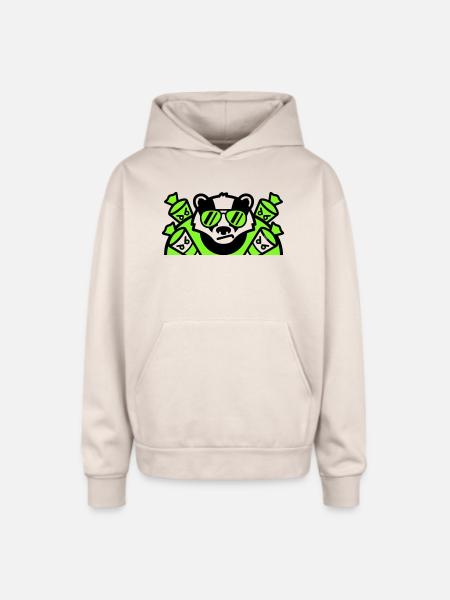 Badger Candy Cones Crest - Oversized Hooded Sweatshirt - Sand