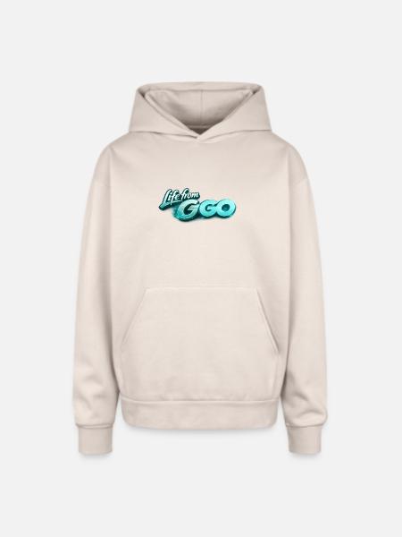 Life from GO - Oversized Hooded Sweatshirt - Sand