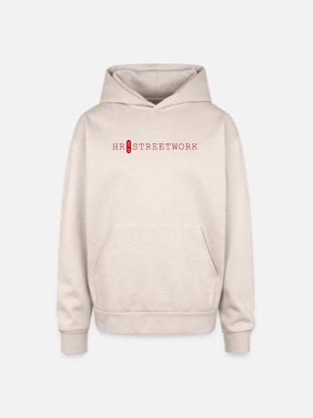 HR Streetwork Urban Glyph - Oversized Hooded Sweatshirt - Sand