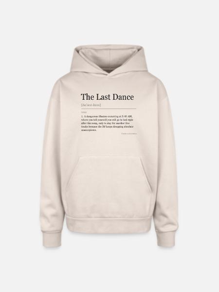 The Last Dance - Oversized Hooded Sweatshirt - Sand