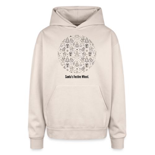 Santa's Festive Wheel T-Shirt - Oversized Hooded Sweatshirt