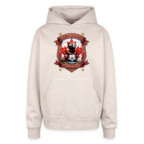 Canada Beaver Crest T-Shirt, Pride Badge Gift - Oversized Hooded Sweatshirt