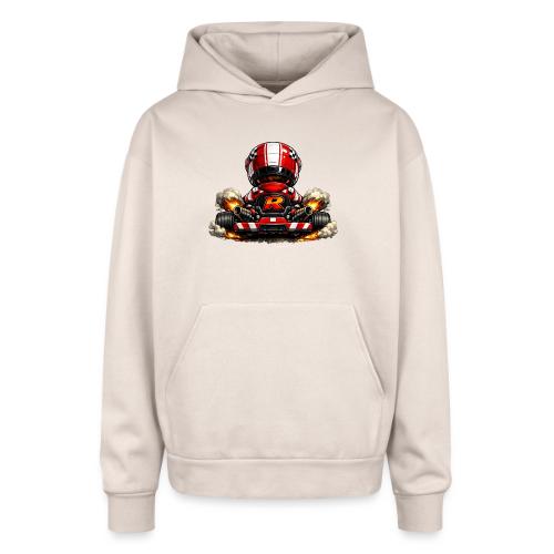 Carcadelogoracerback - Oversized Hooded Sweatshirt