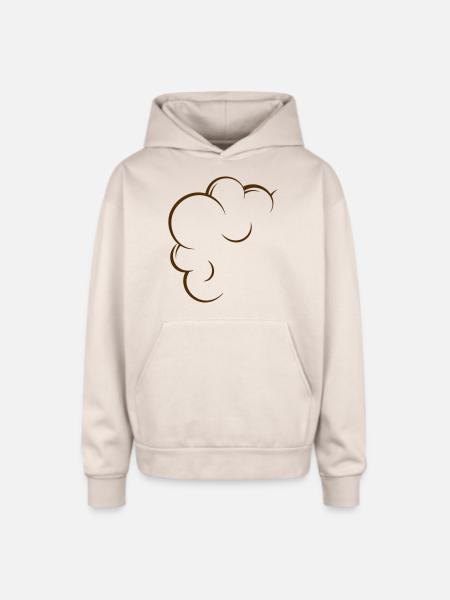 bubbles - Oversized Hooded Sweatshirt - Sand