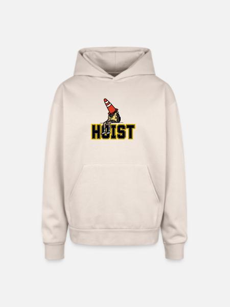 Hoist Cone Lounge Art - Oversized Hooded Sweatshirt - Sand