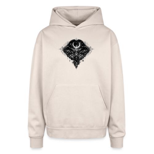 Crescent Moth - Oversized Hooded Sweatshirt