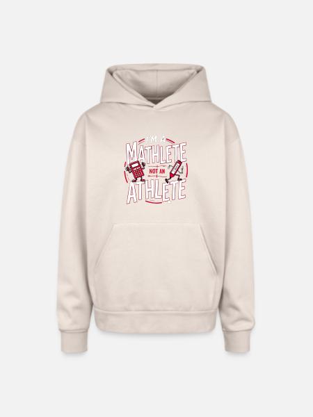 Maths Enthousiaste fanny design - Oversized Hooded Sweatshirt - Sand
