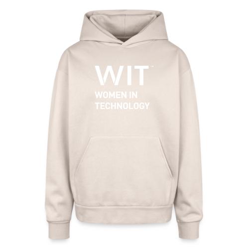 WIT Main Logo - Oversized Hooded Sweatshirt