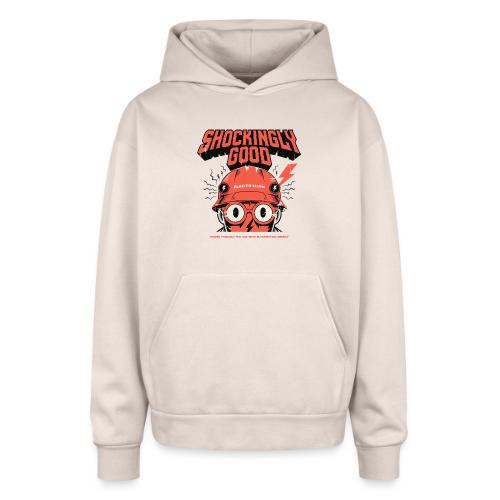 Funny Shockingly Good Electrician - Oversized Hooded Sweatshirt