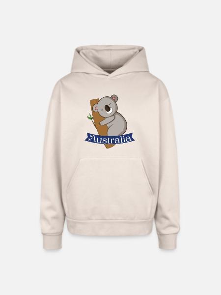 Australia - Oversized Hooded Sweatshirt - Sand
