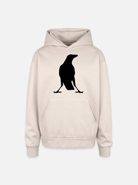 Raven - Oversized Hooded Sweatshirt - Sand