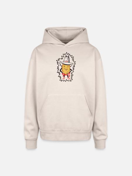 Slim Chipley - Oversized Hooded Sweatshirt - Sand
