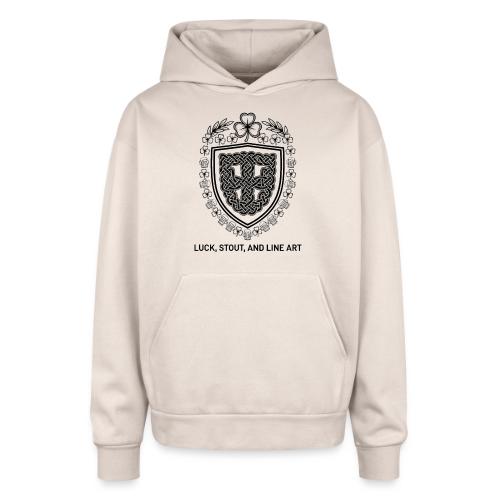 Celtic Knot T-Shirt, Symmetrical Shield - Oversized Hooded Sweatshirt