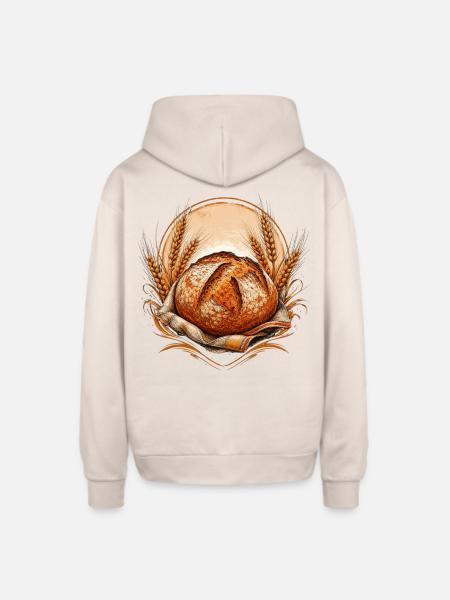 Artisan Sourdough Baker Rusti - Oversized Hooded Sweatshirt - Sand