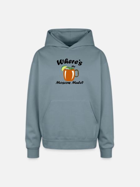 Moscow Mule - Oversized Hooded Sweatshirt - stone blue